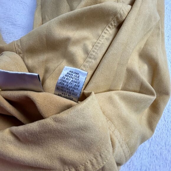Chico's Womens Tan Button-Up Long Sleeve Shirt Jacket Size 3 Lightweight Pockets - Picture 4 of 8